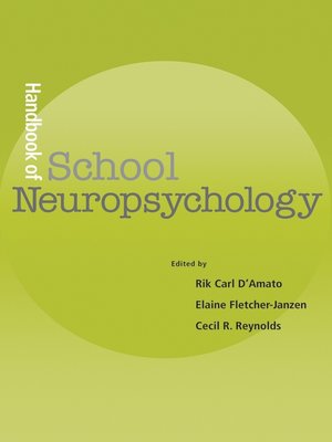 cover image of Handbook of School Neuropsychology